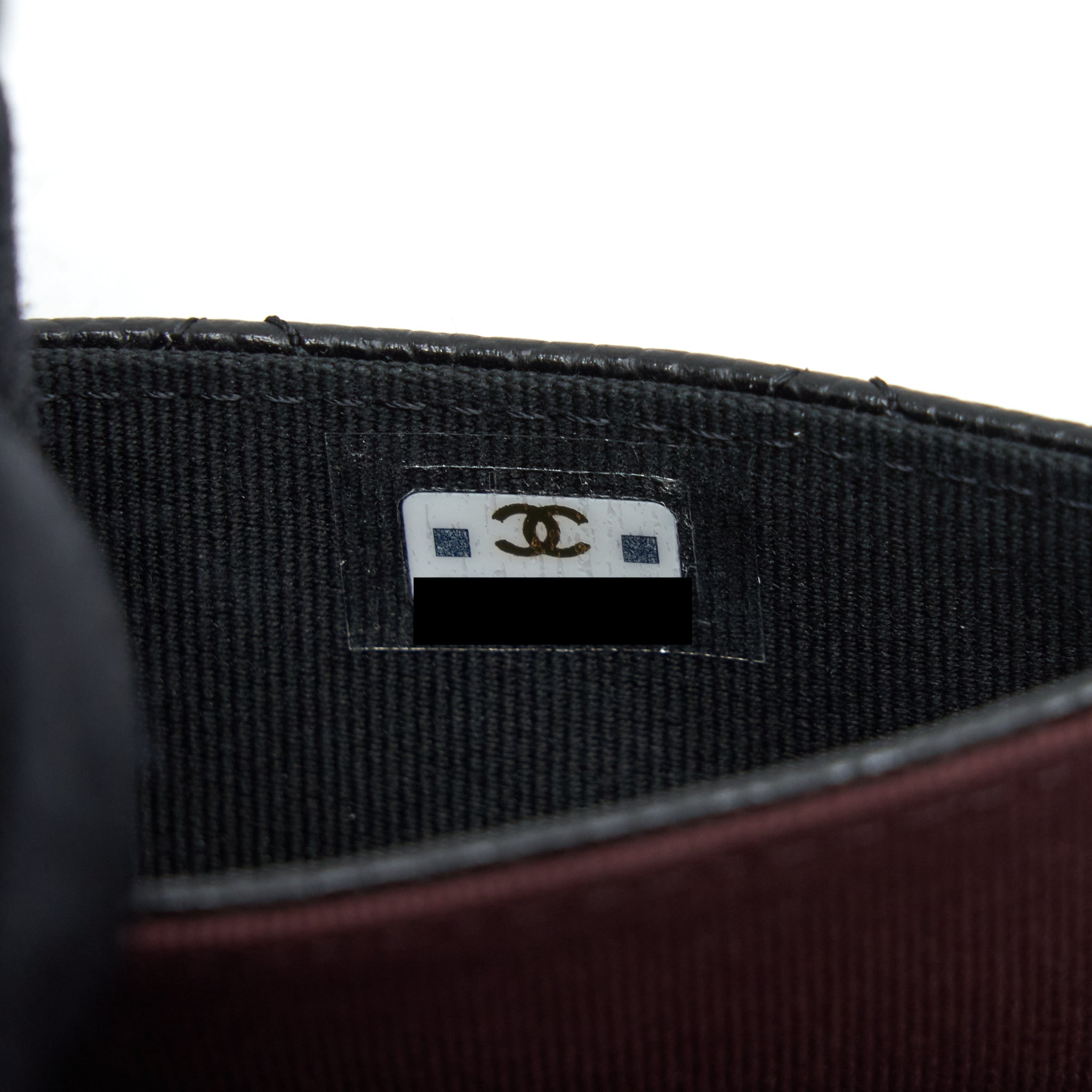 Chanel Classic Flap Card Holder Caviar Black
