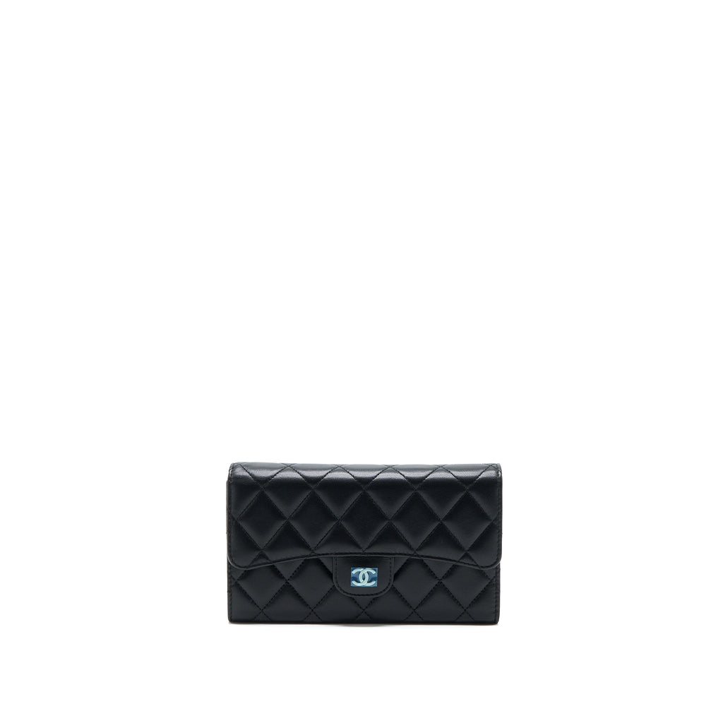 Chanel Classic Long Wallet Lambskin Black