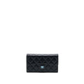 Chanel Classic Long Wallet Lambskin Black