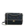 Chanel Seasonal Flap Bag Fabric Black
