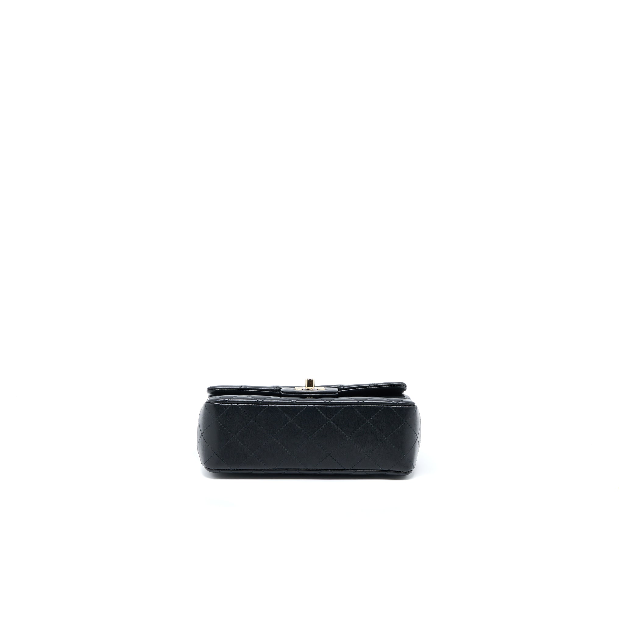 Chanel Mini Rectangular with coco bag charm Limited Edition Lambskin Black L
