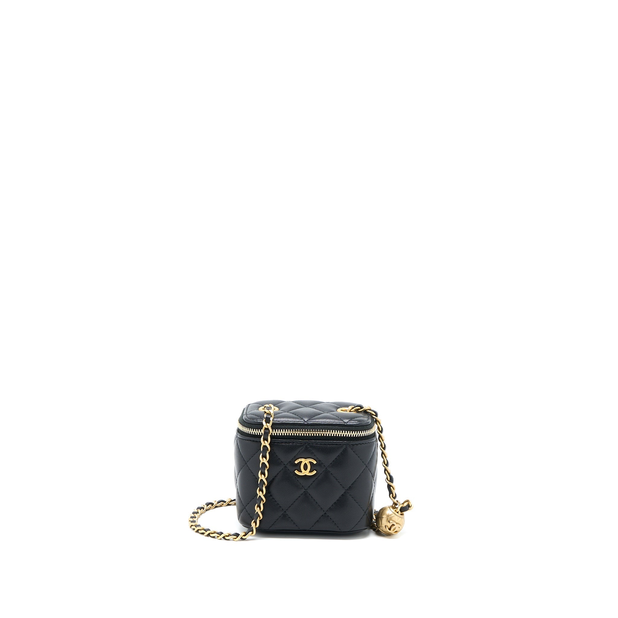 Chanel Pearl Crush Mini Vanity Lambskin Black