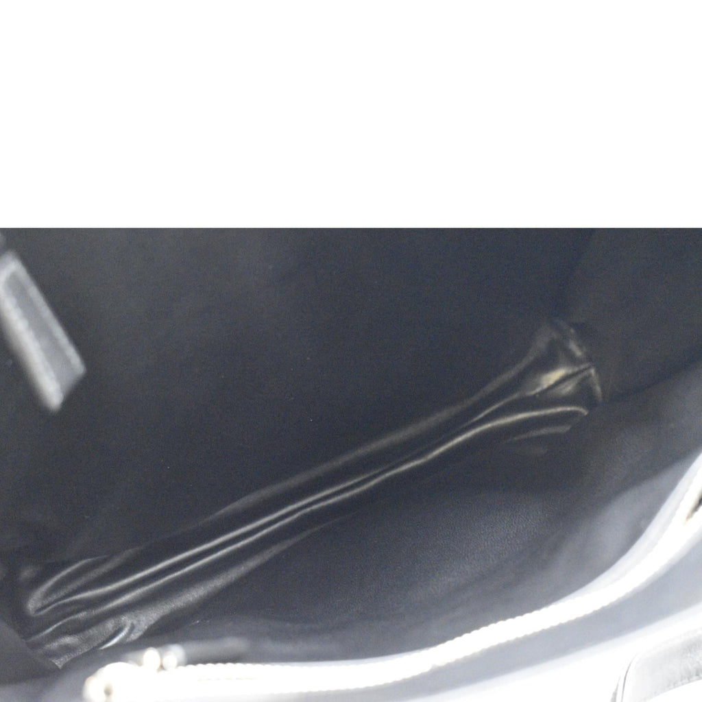 PRADA Small Antique Nappa Leather Tote Black