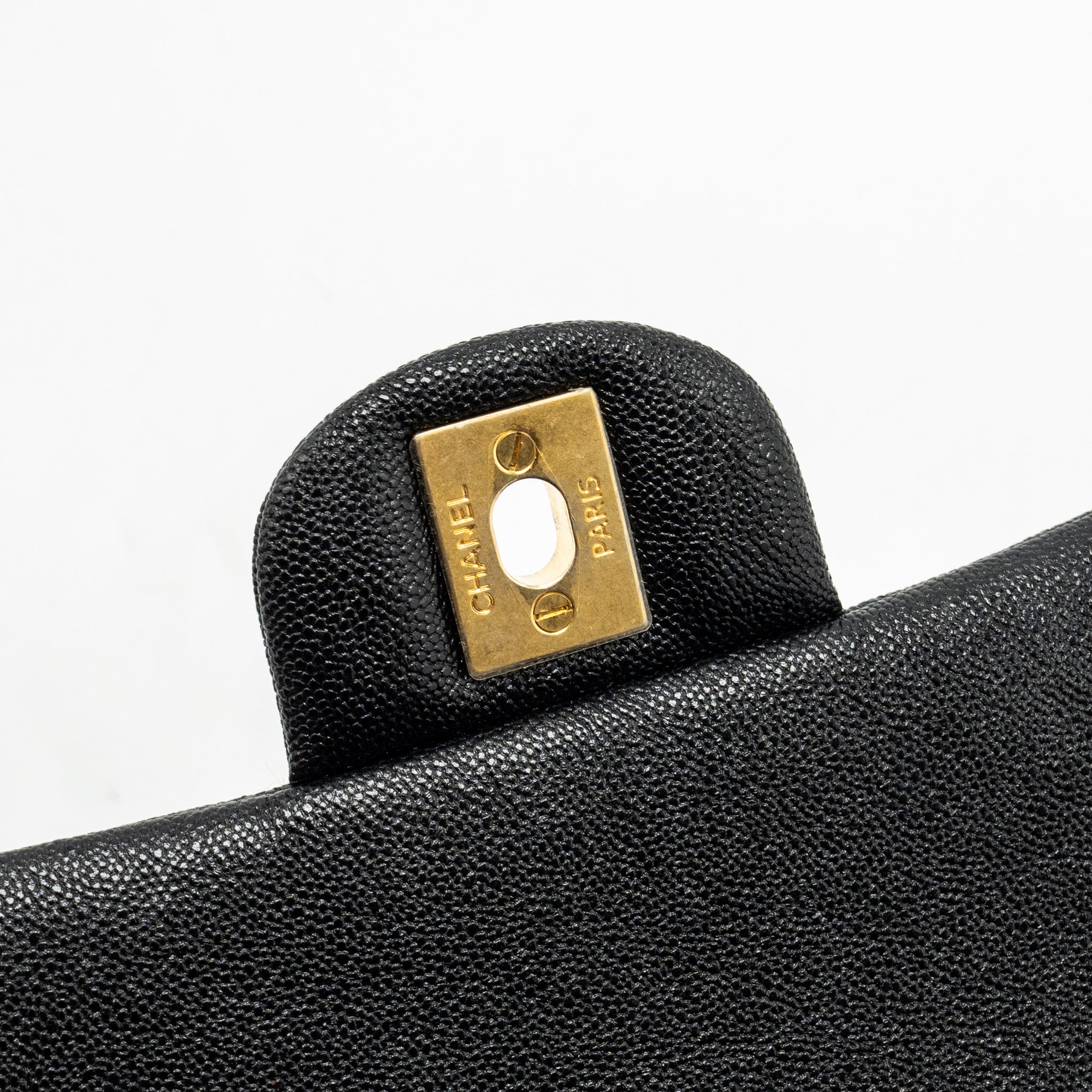 Chanel Top Handle Mini Rectangular Flap Bag Caviar Black