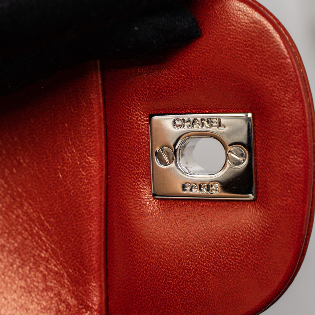 Chanel Jumbo Classic Single Flap Bag Lambskin Red