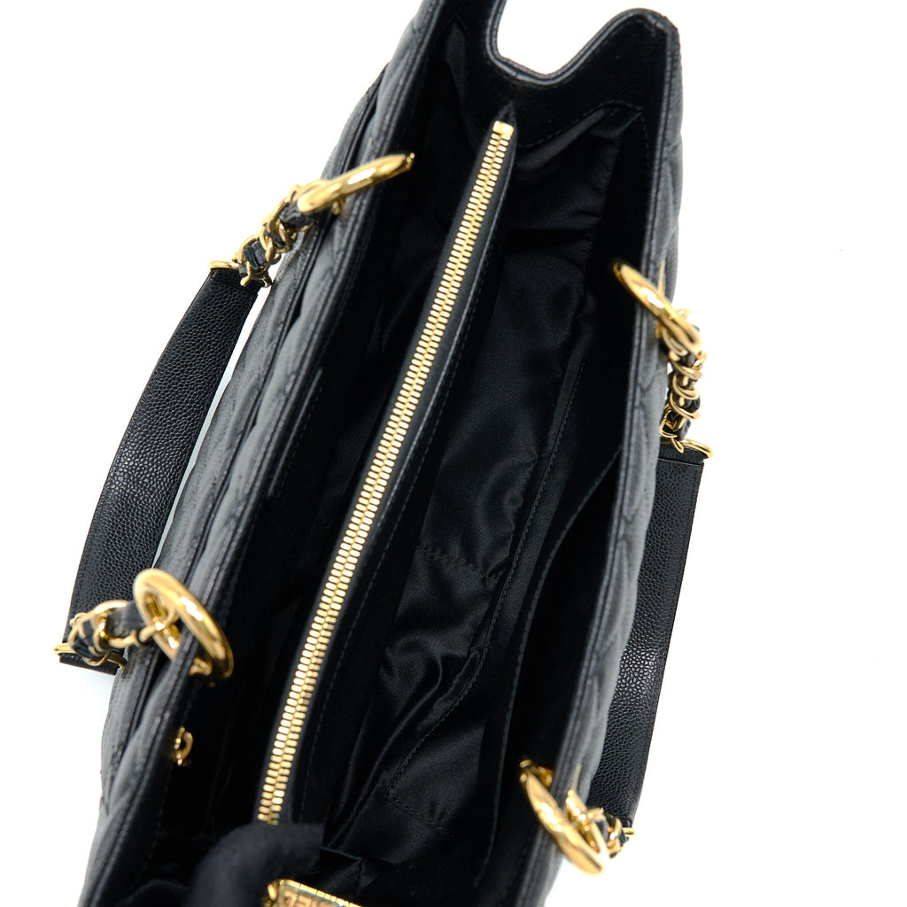 Chanel Grand Shopping Tote Bag Caviar Black