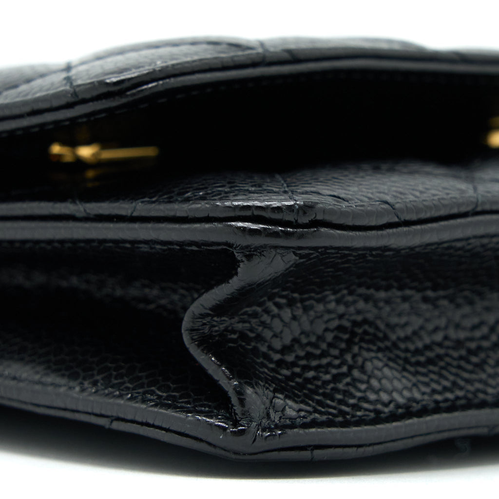Chanel Classic Wallet on Chain Caviar Black  (Microchip)