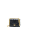 Chanel 22P Enemal Flap Bag Lambskin Black  (Microchip)