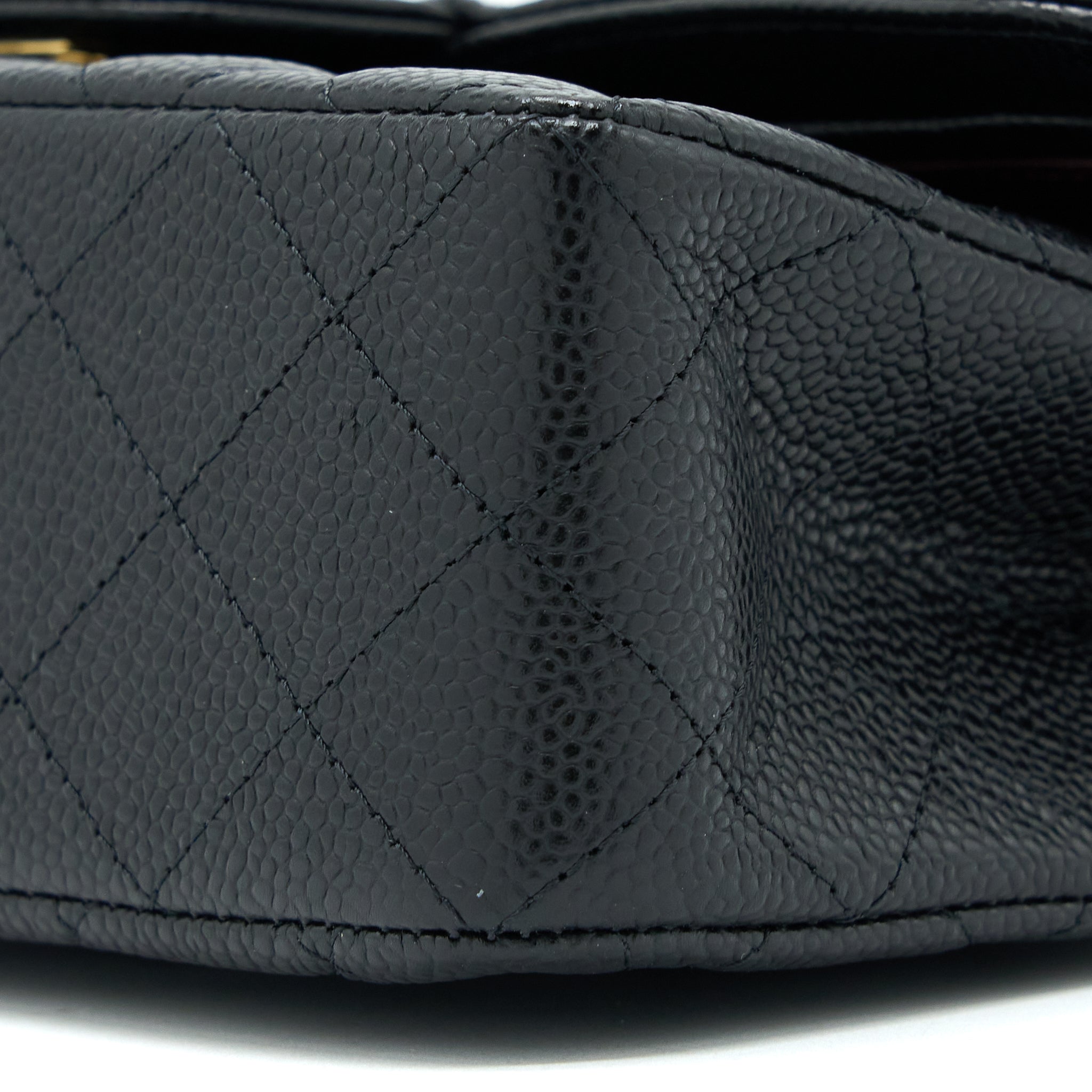 Chanel Small Classic Double Flap Bag Caviar Black  (Microchip)
