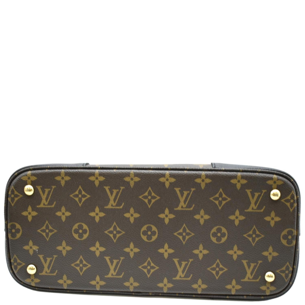 LOUIS VUITTON Flandrin Monogram Canvas Tote Shoulder Bag Brown