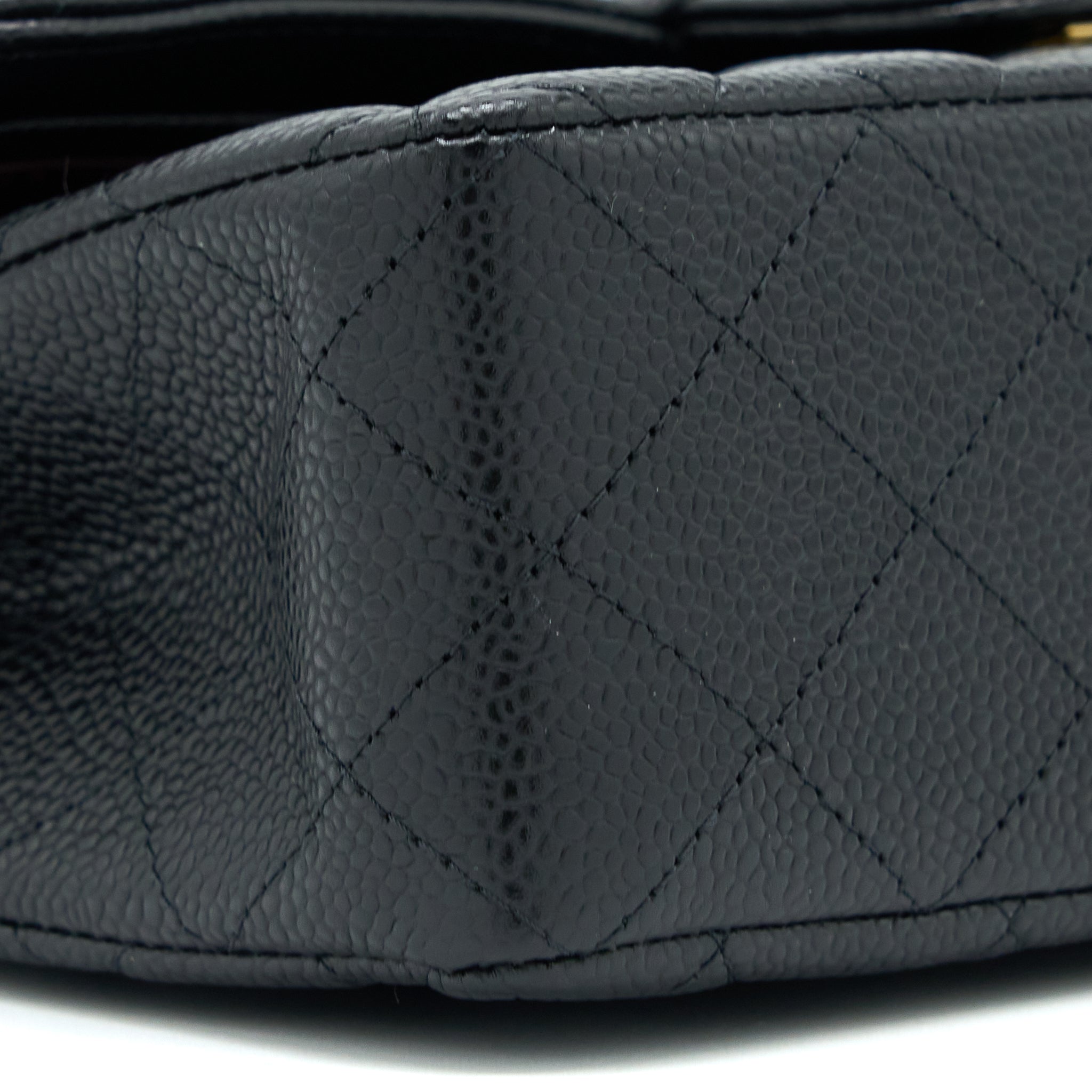 Chanel Small Classic Double Flap Bag Caviar Black  (Microchip)