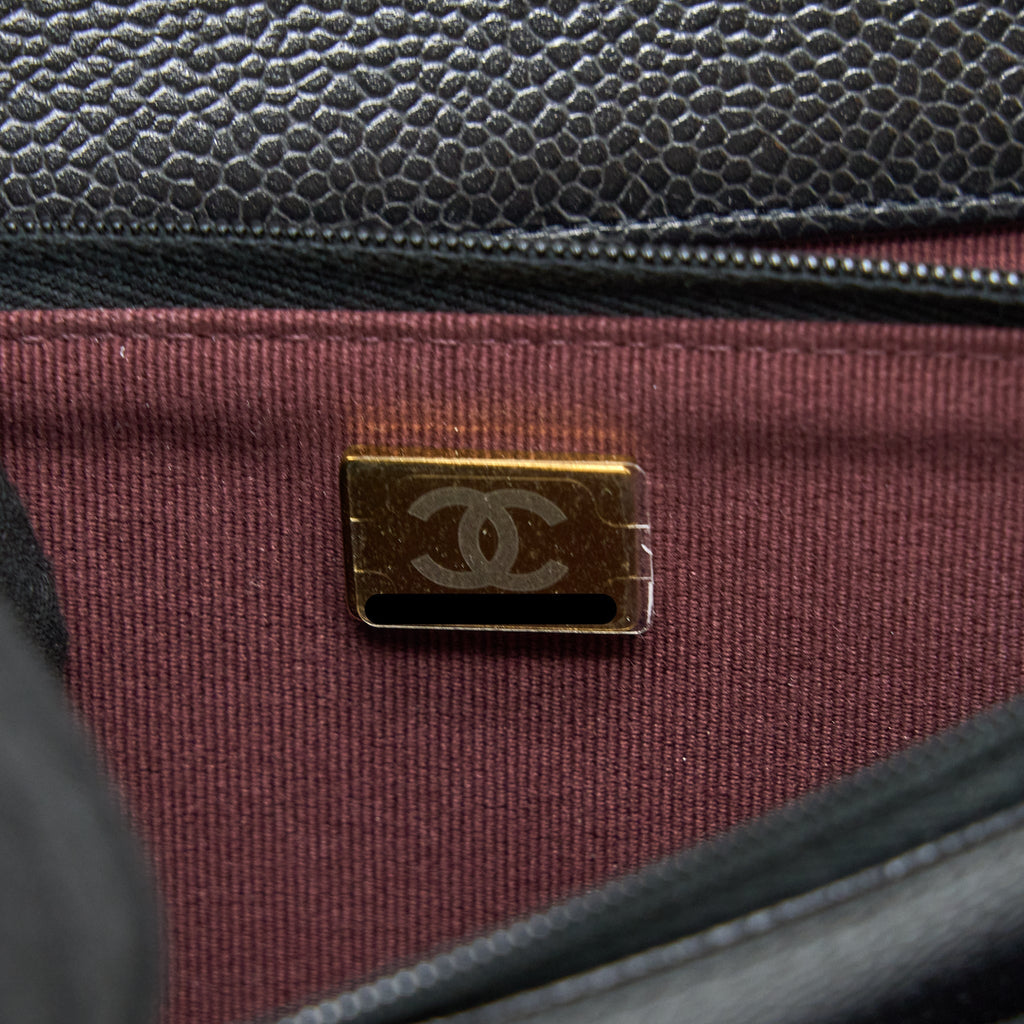 Chanel Classic Wallet on Chain Caviar Black  (Microchip)