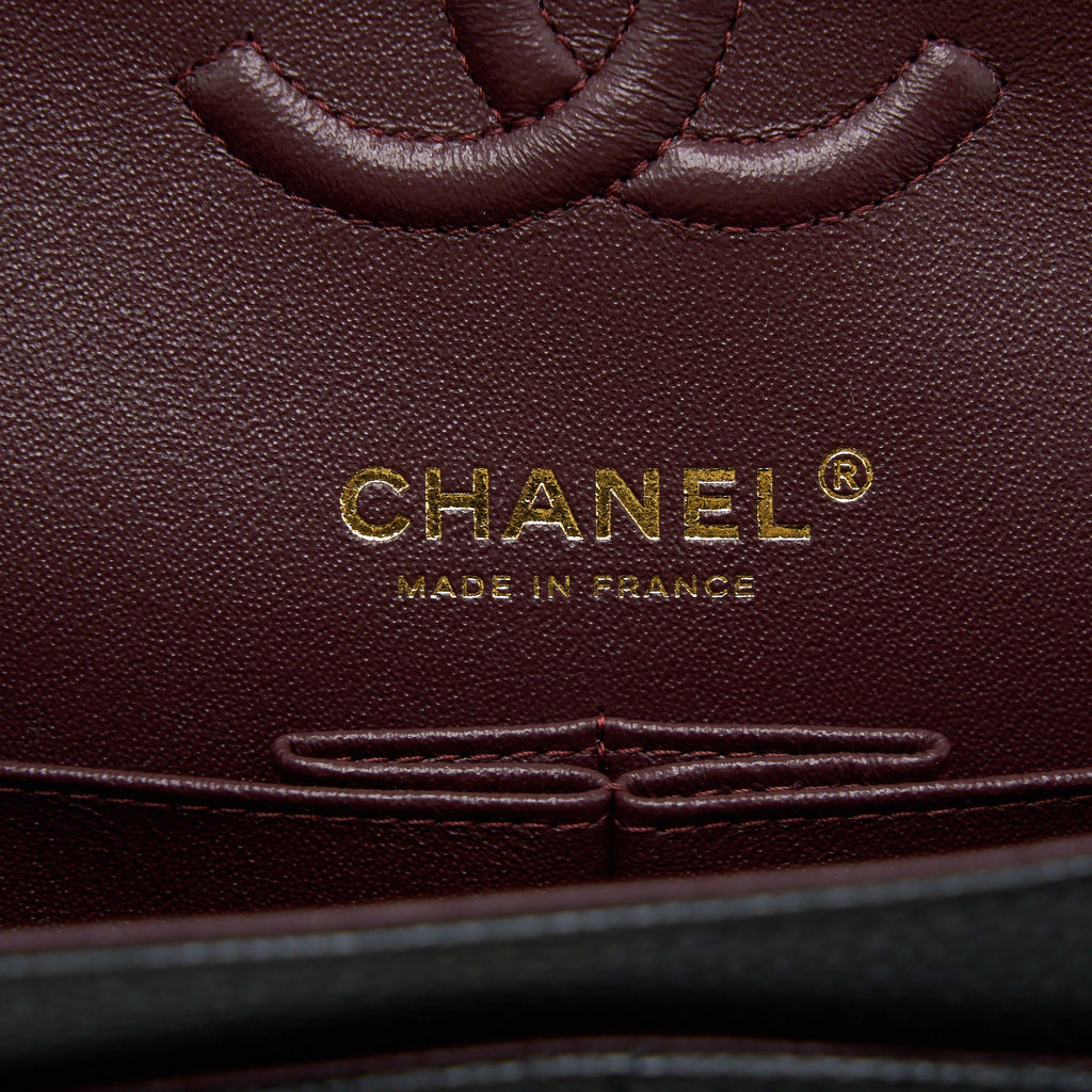 Chanel Small Classic Double Flap Bag Caviar Black  (Microchip)