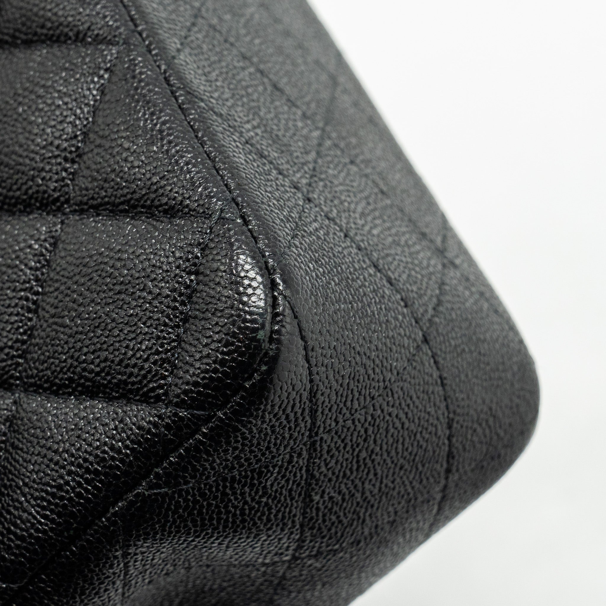 Chanel Top Handle Mini Rectangular Flap Bag Caviar Black
