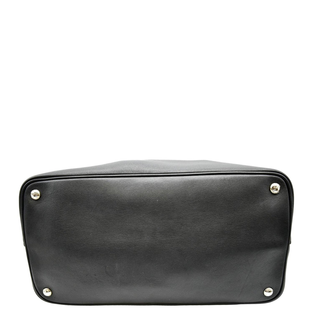 PRADA 2way Leather Tote Shoulder Bag Black BN2815