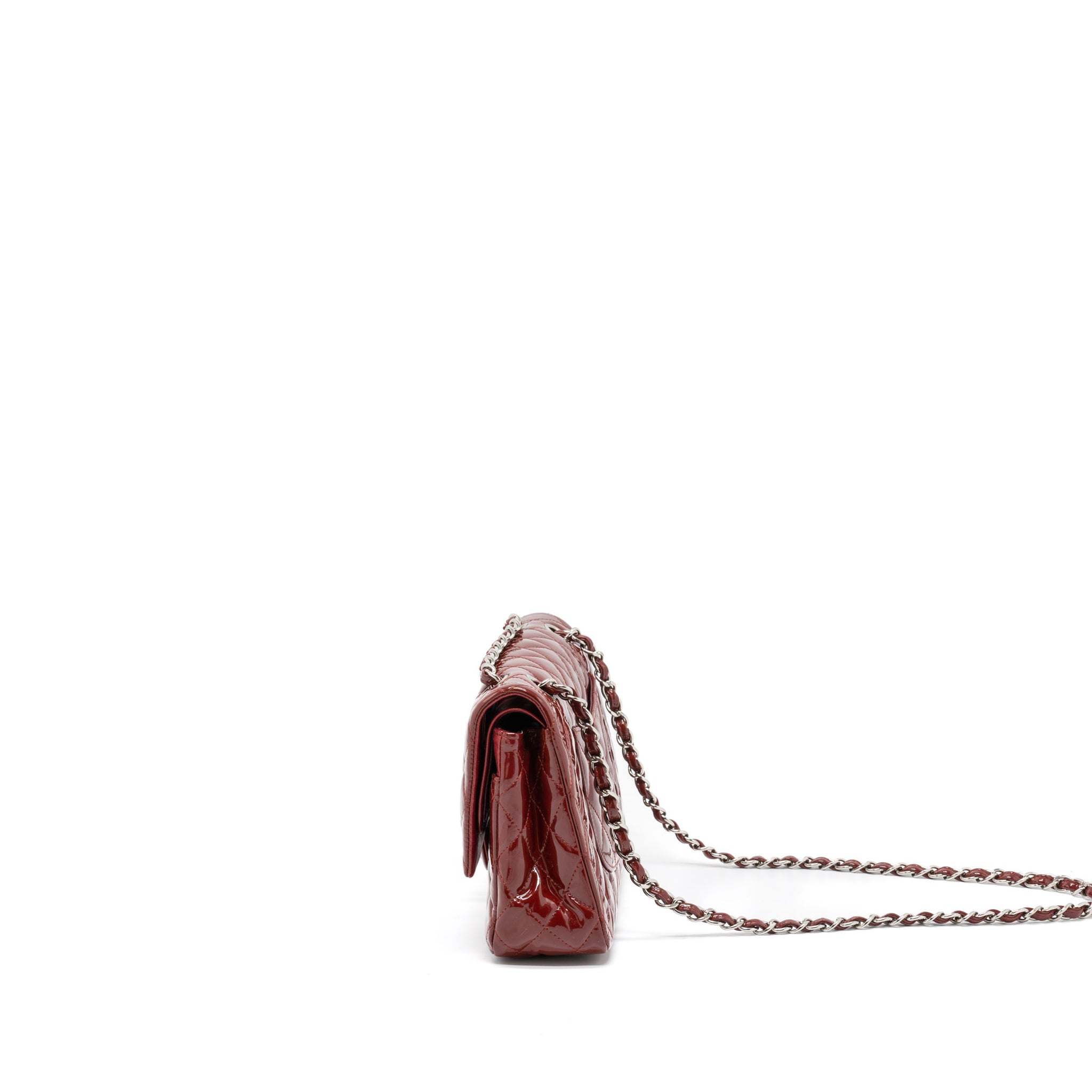 Chanel Medium Classic Double Flap Bag Patent Red