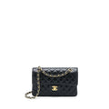 Chanel Small Classic Double Flap Bag Caviar Black  (Microchip)