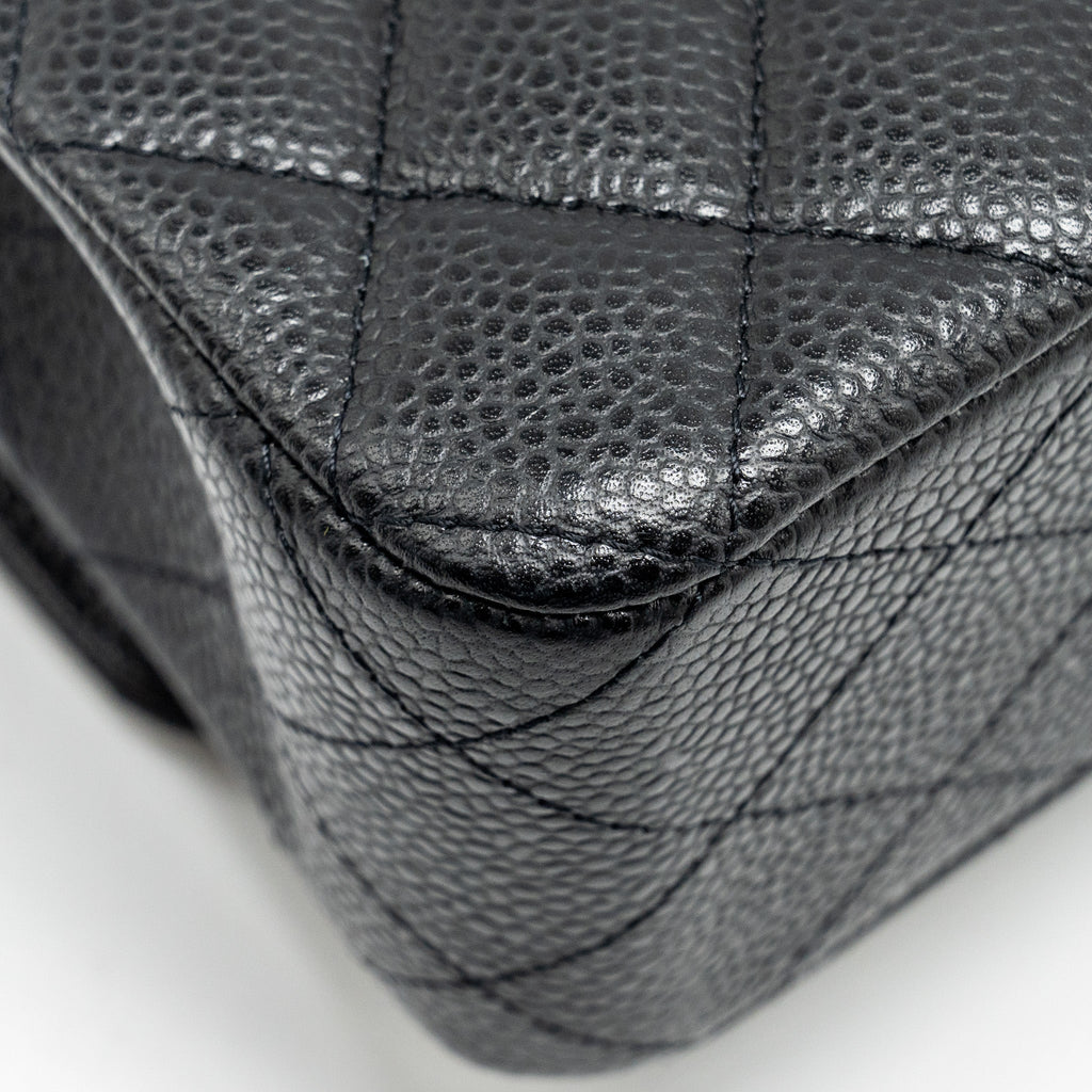 Chanel Medium Classic Double Flap Bag Caviar Black