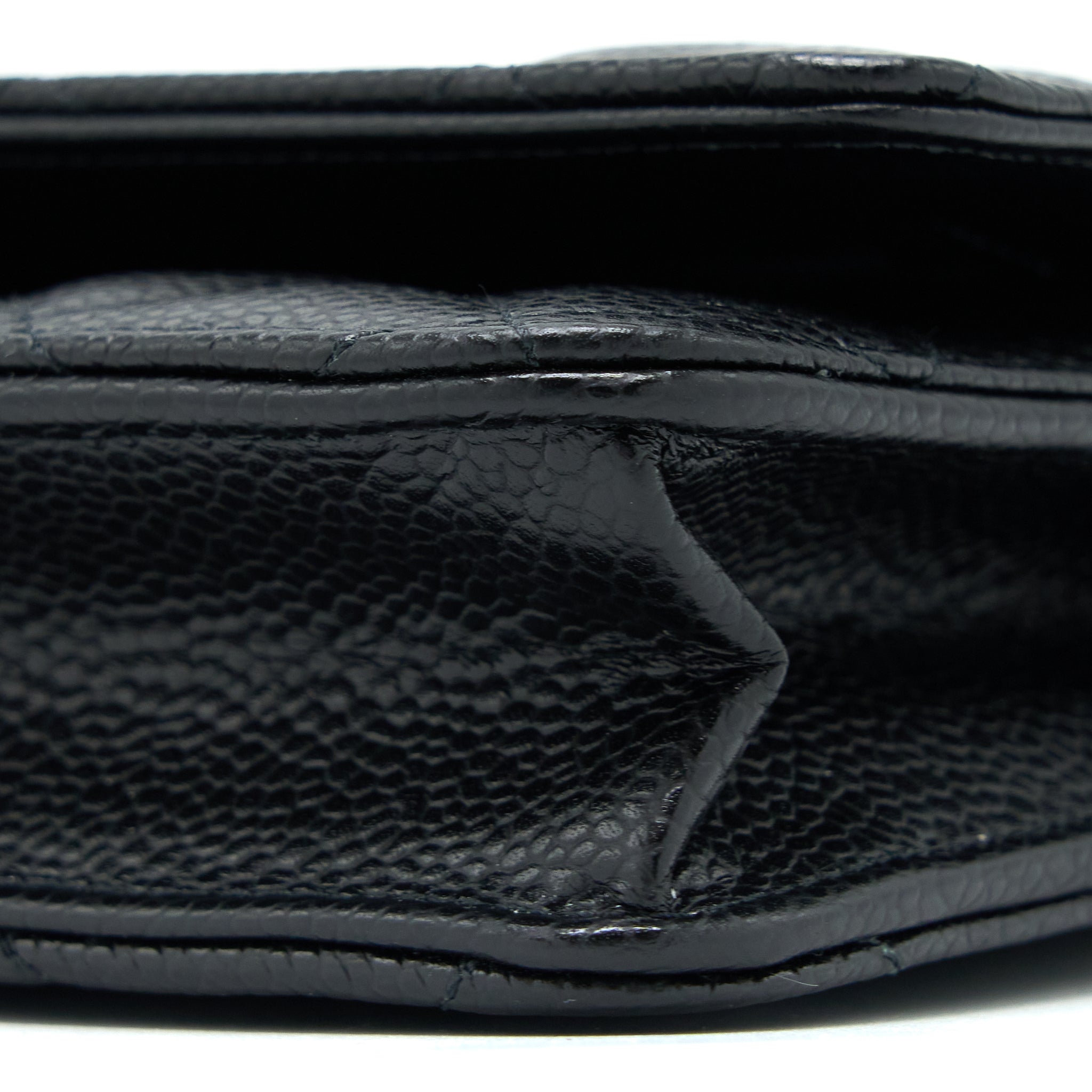 Chanel Classic Wallet On Chain Caviar Black  (Microchip)