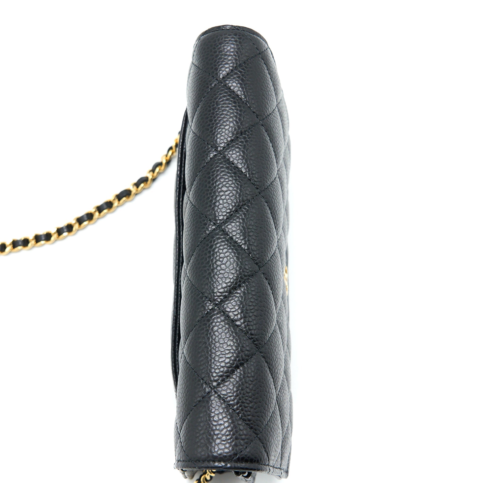 Chanel Classic Wallet On Chain Caviar Black  (Microchip)