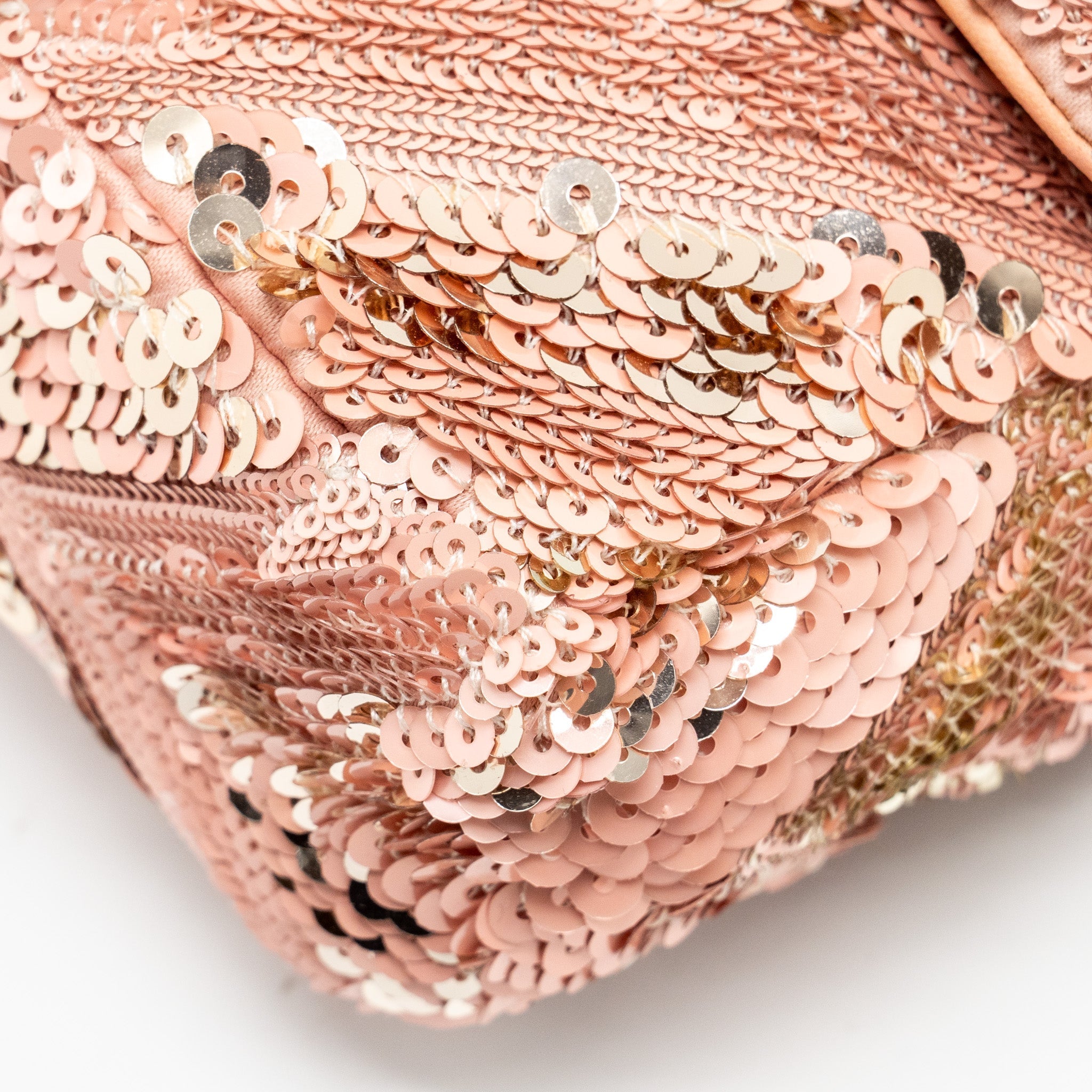Chanel Chevron Mini flap bag Sequin pink / multicolour