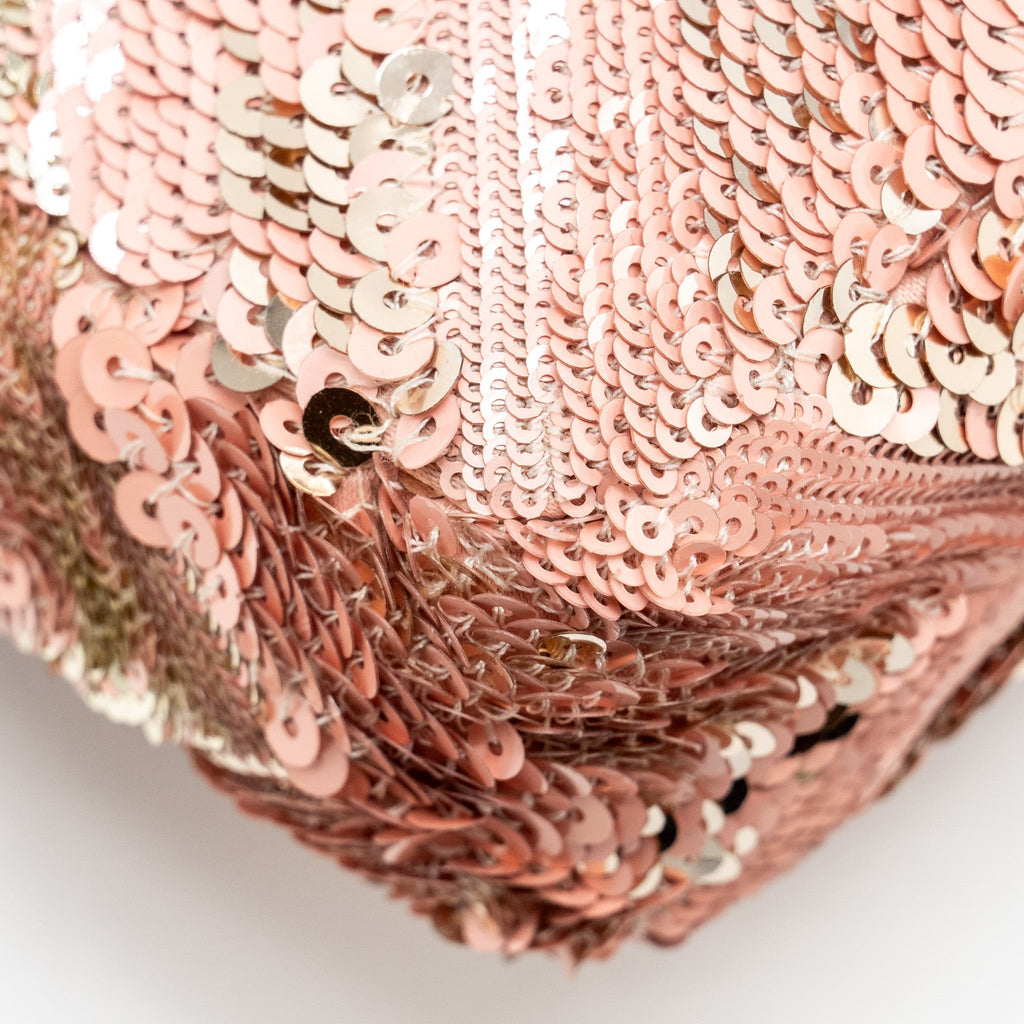 Chanel Chevron Mini flap bag Sequin pink / multicolour
