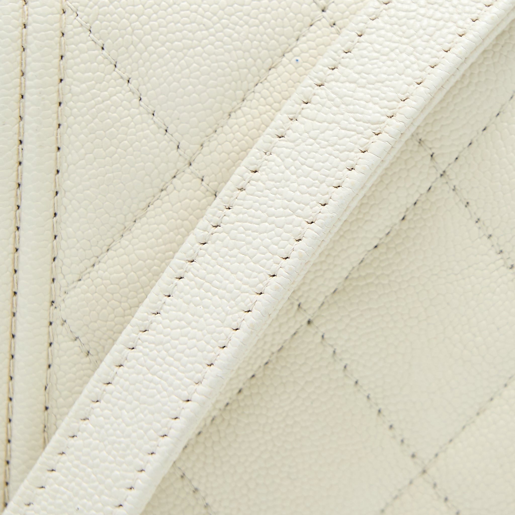 Chanel Boy Wallet On Chain Caviar White L