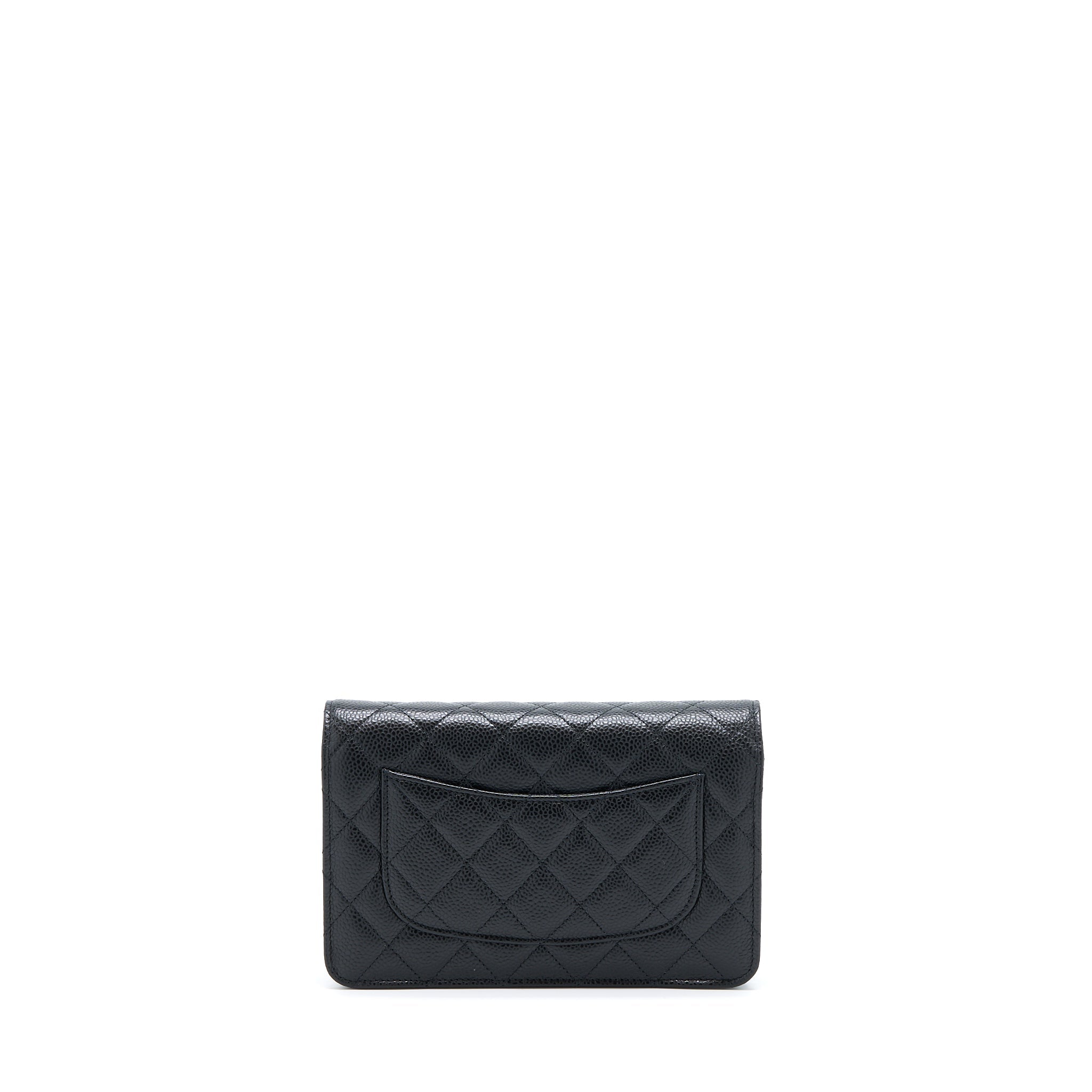 Chanel Classic Wallet On Chain Caviar Black  (Microchip)