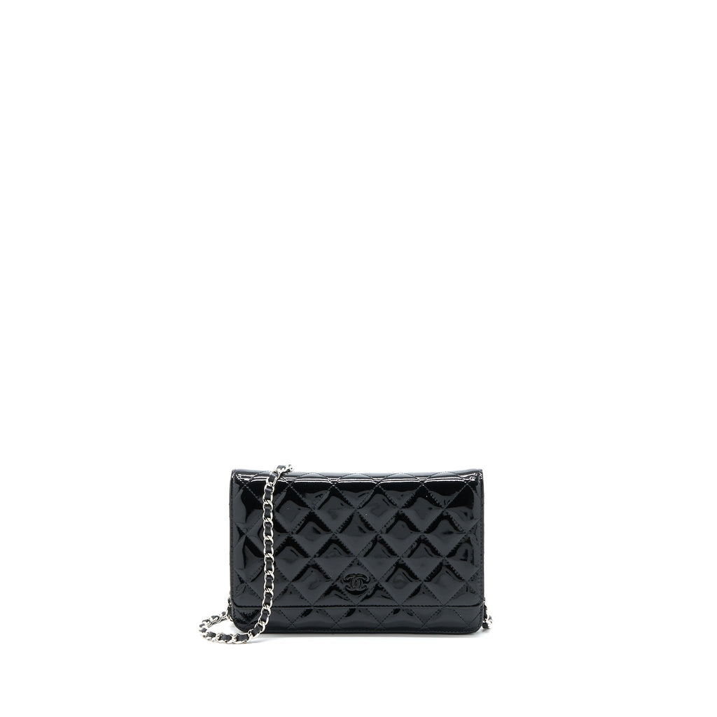 Chanel Classic Wallet on Chain Patent Black