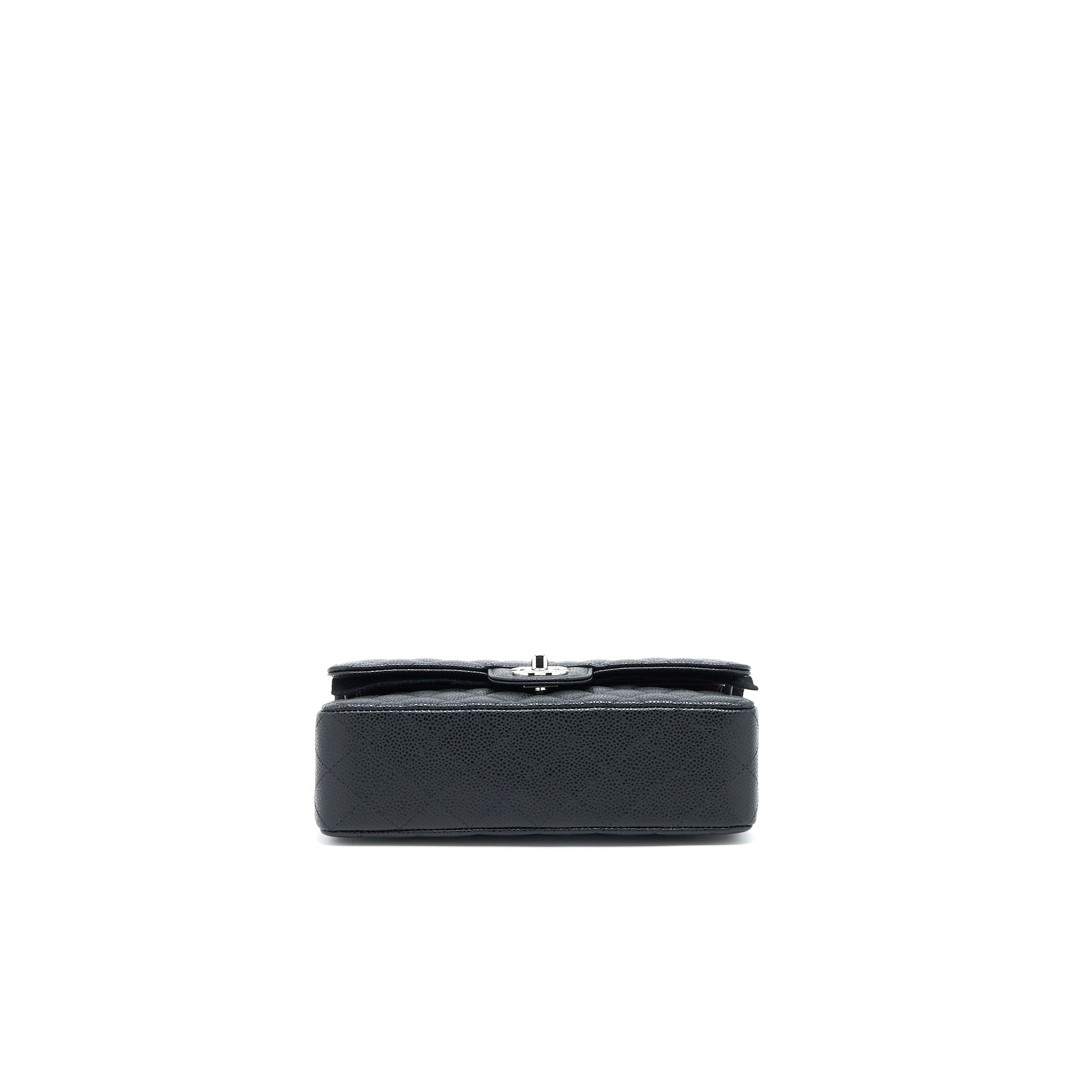 Chanel Small Classic Double Flap Bag Caviar Black  (Microchip)
