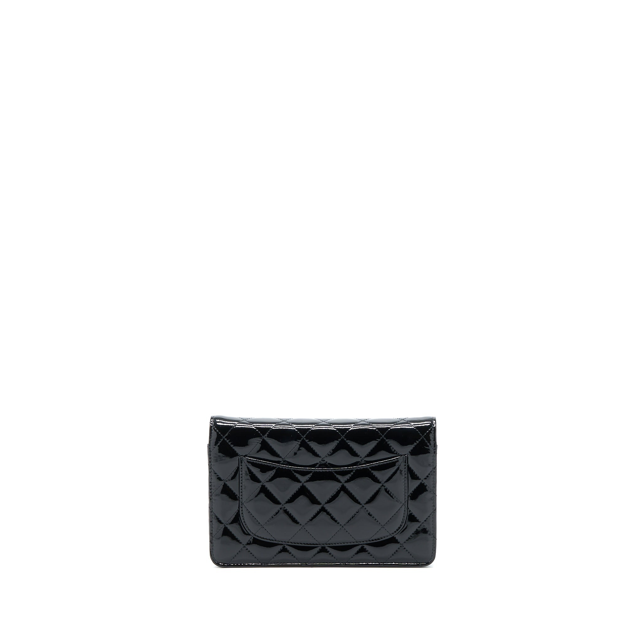 Chanel Classic Wallet on Chain Patent Black