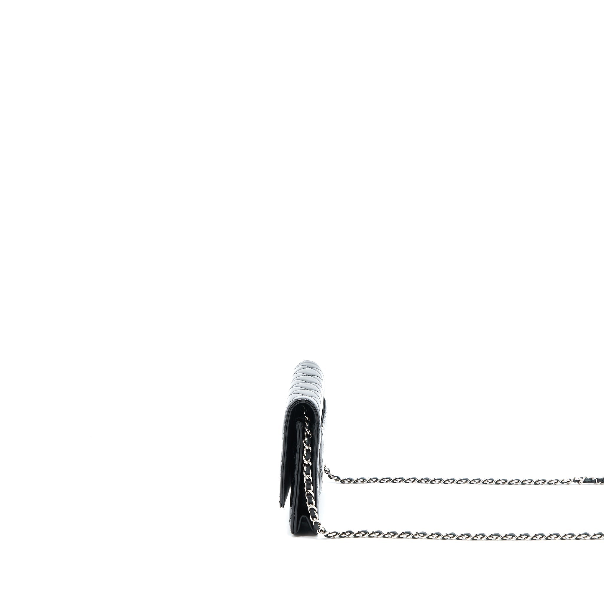 Chanel Classic Wallet on Chain Patent Black