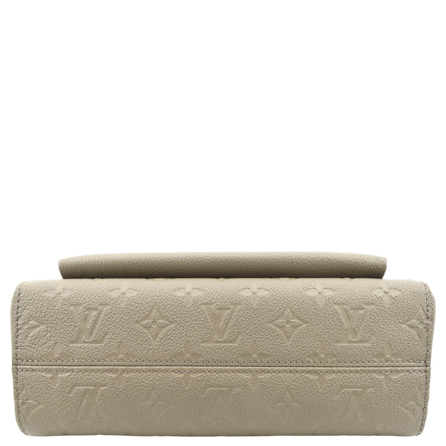 LOUIS VUITTON Vavin MM Monogram Empreinte Leather Shoulder Bag Taupe