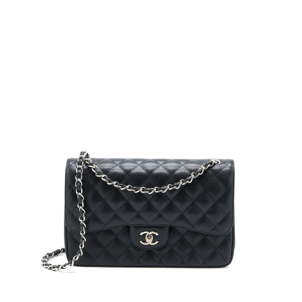 Chanel Jumbo Classic Double Flap Bag Caviar Black