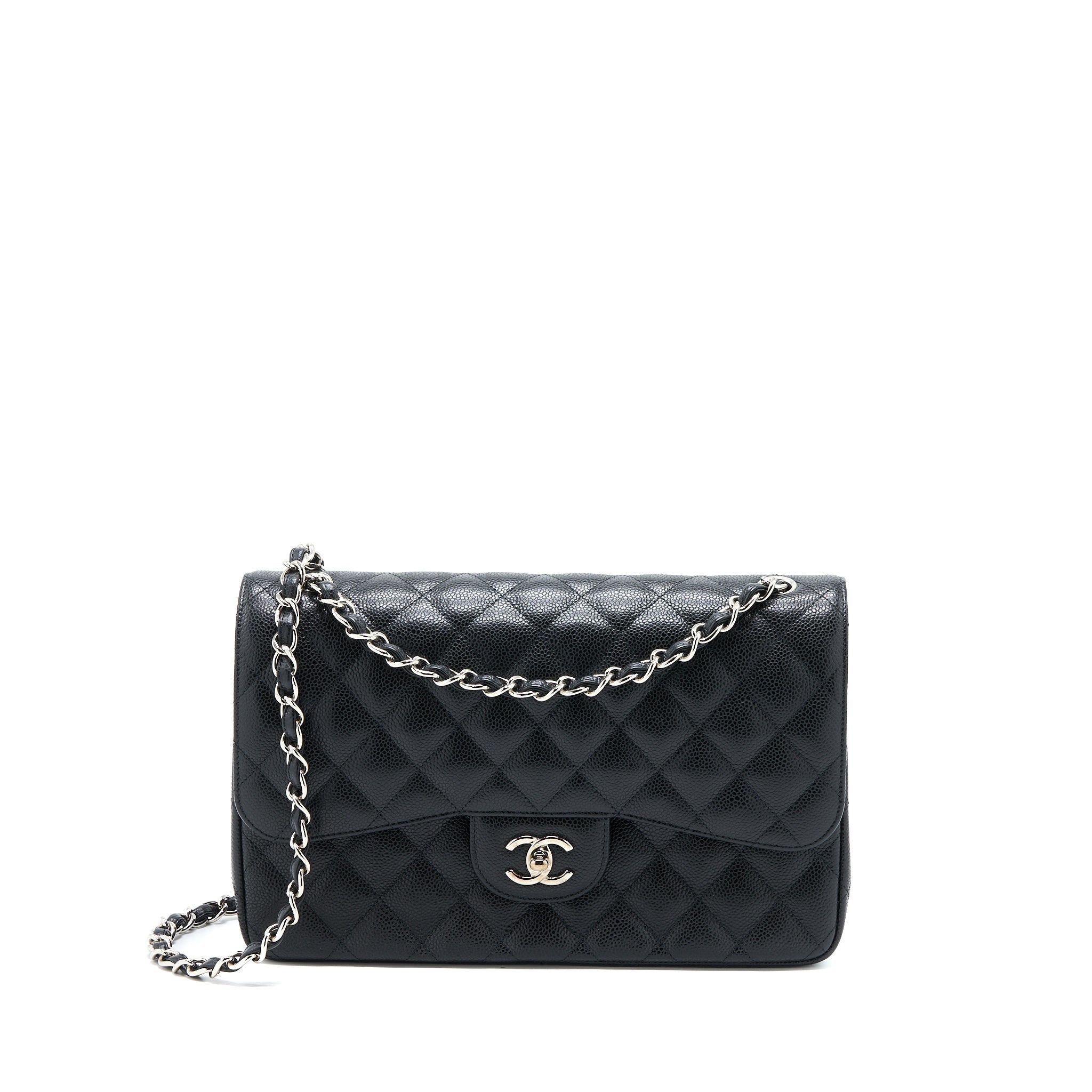 Chanel Jumbo Classic Double Flap Bag Caviar Black