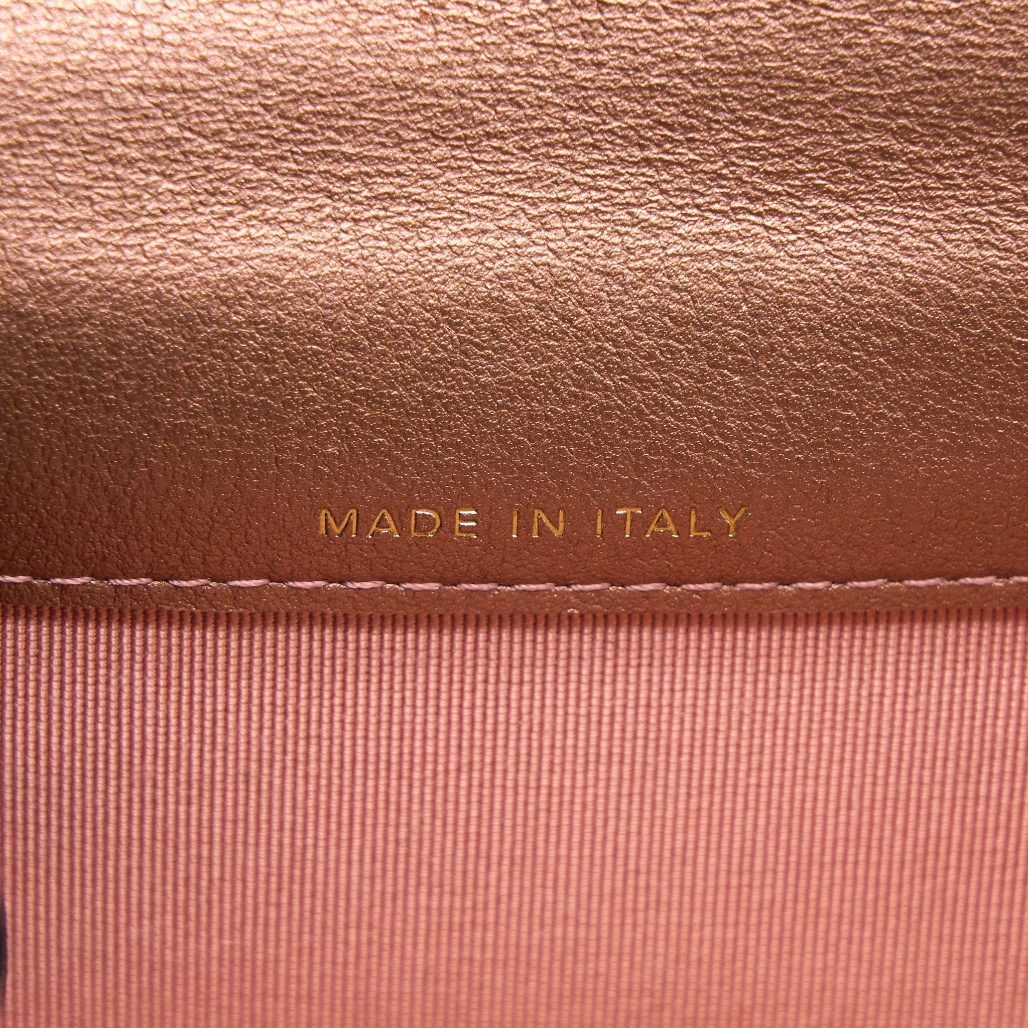 Chanel 2.55 Reissue Flap Card Holder Metallic Grained Calfskin Rose Gold R