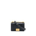 Chanel Small Boy Bag Caviar Black  (Microchip)