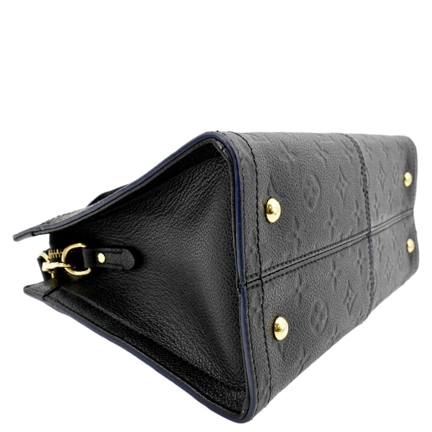 LOUIS VUITTON Sully PM Monogram Empreinte Leather Shoulder Bag Black