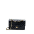Chanel Medium Classic Double Flap Bag Caviar Black  (Microchip)