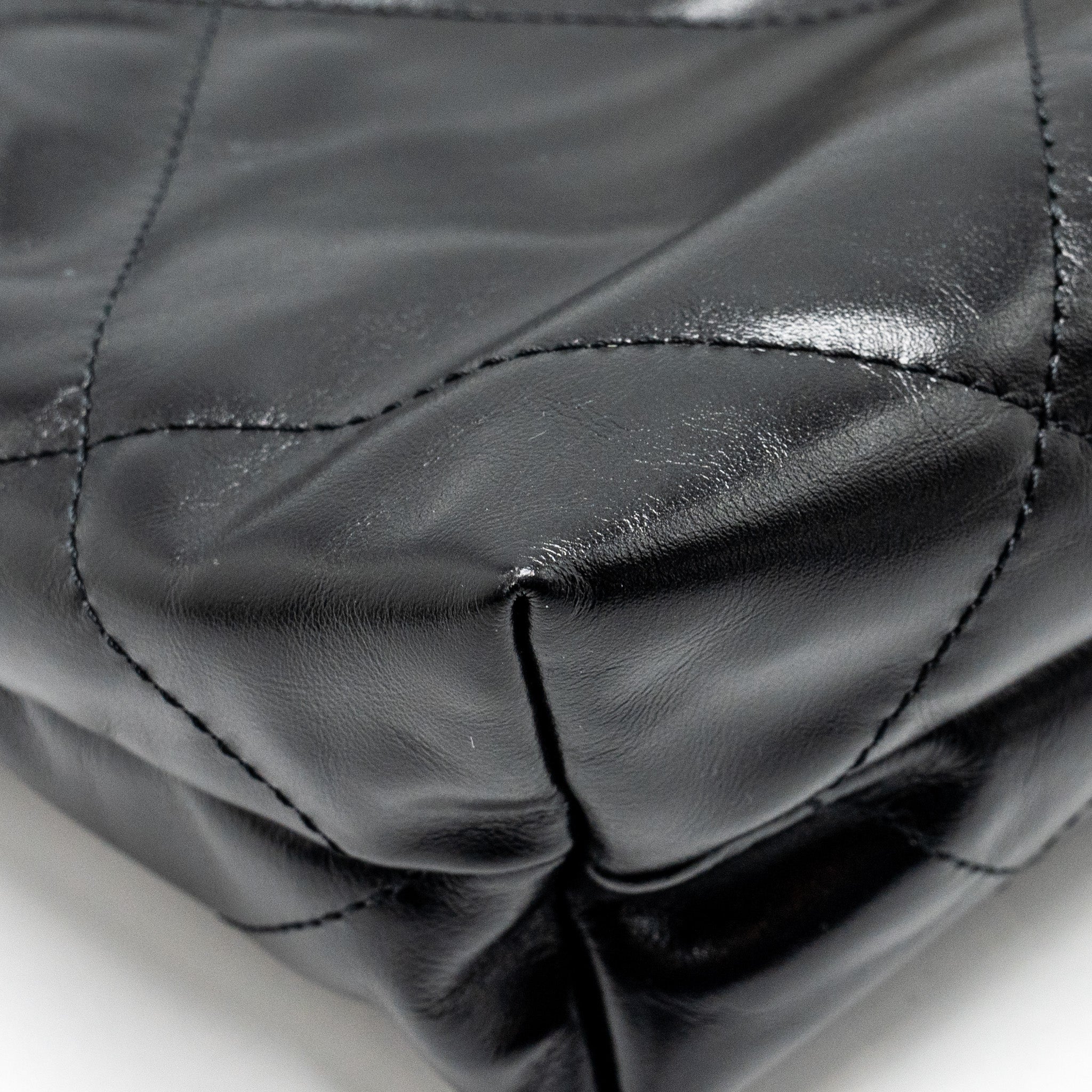 Chanel Small 22 Bag Shiny Calfskin BLACK  (Microchip)