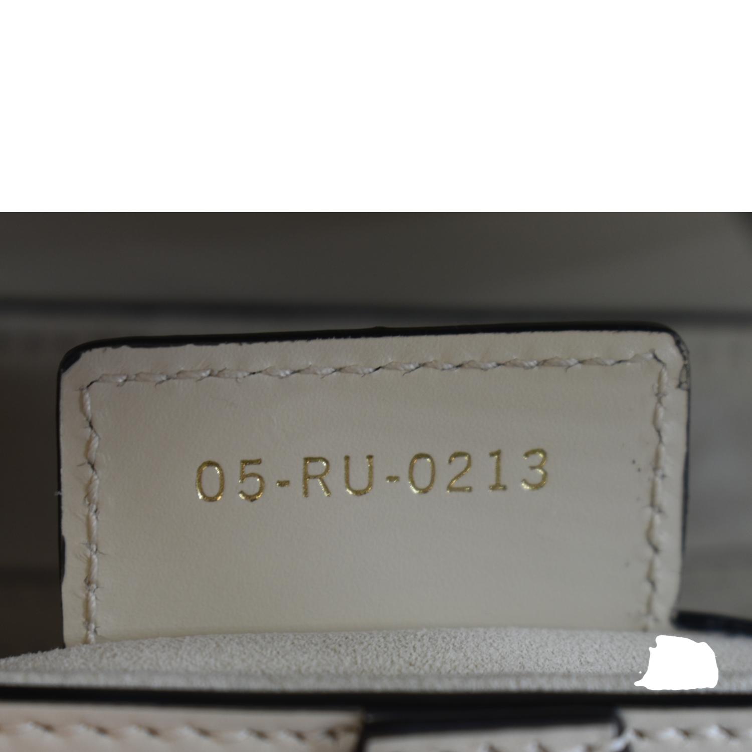 CHRISTIAN DIOR Saddle Smooth Calfskin Leather Satchel Shoulder Bag Dusty Ivory