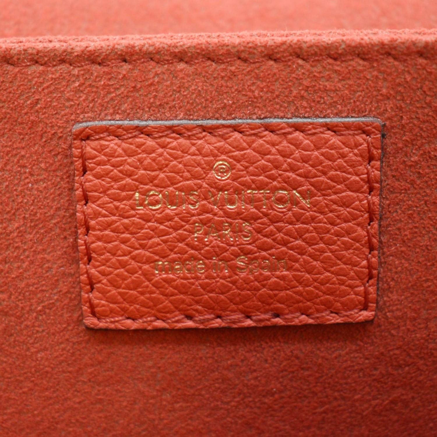 LOUIS VUITTON Vaugirard Monogram Canvas Shoulder Bag Coquelicot