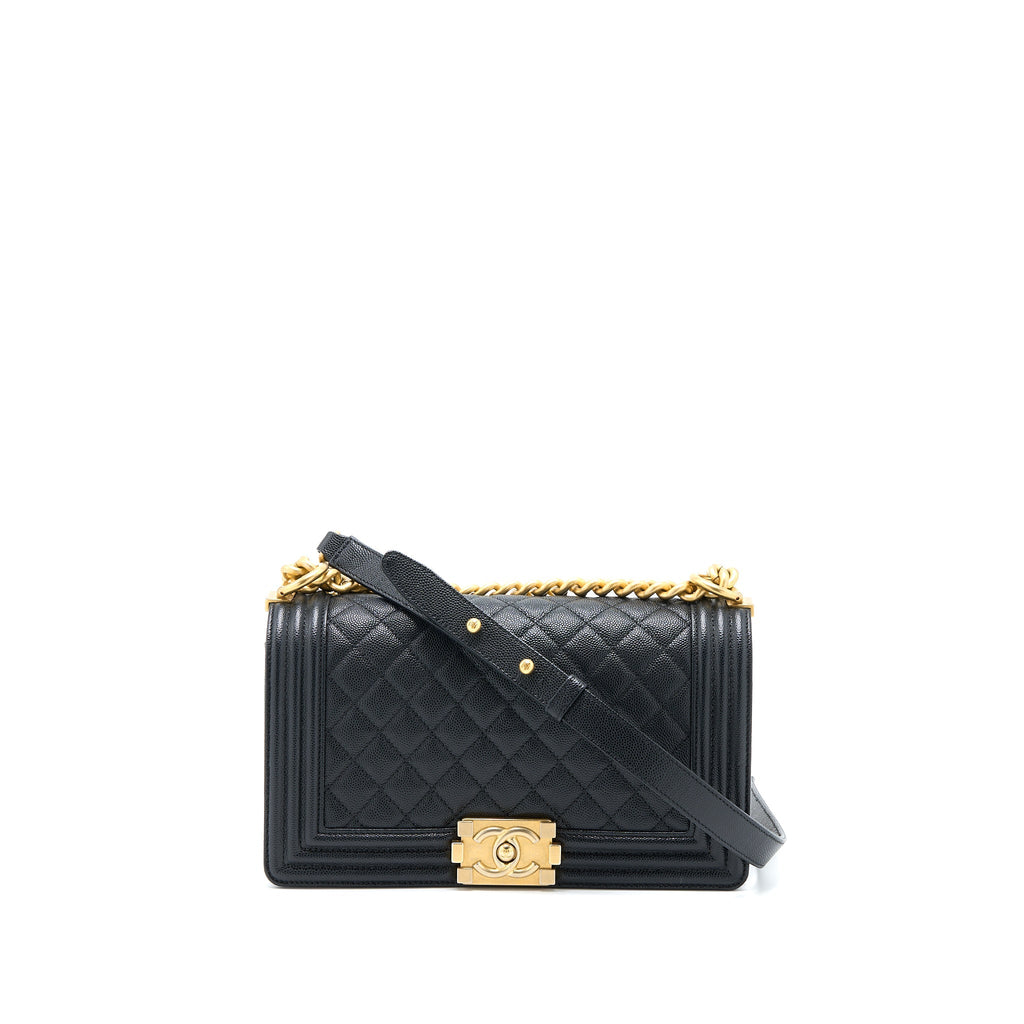 Chanel Medium Boy Bag Caviar Black