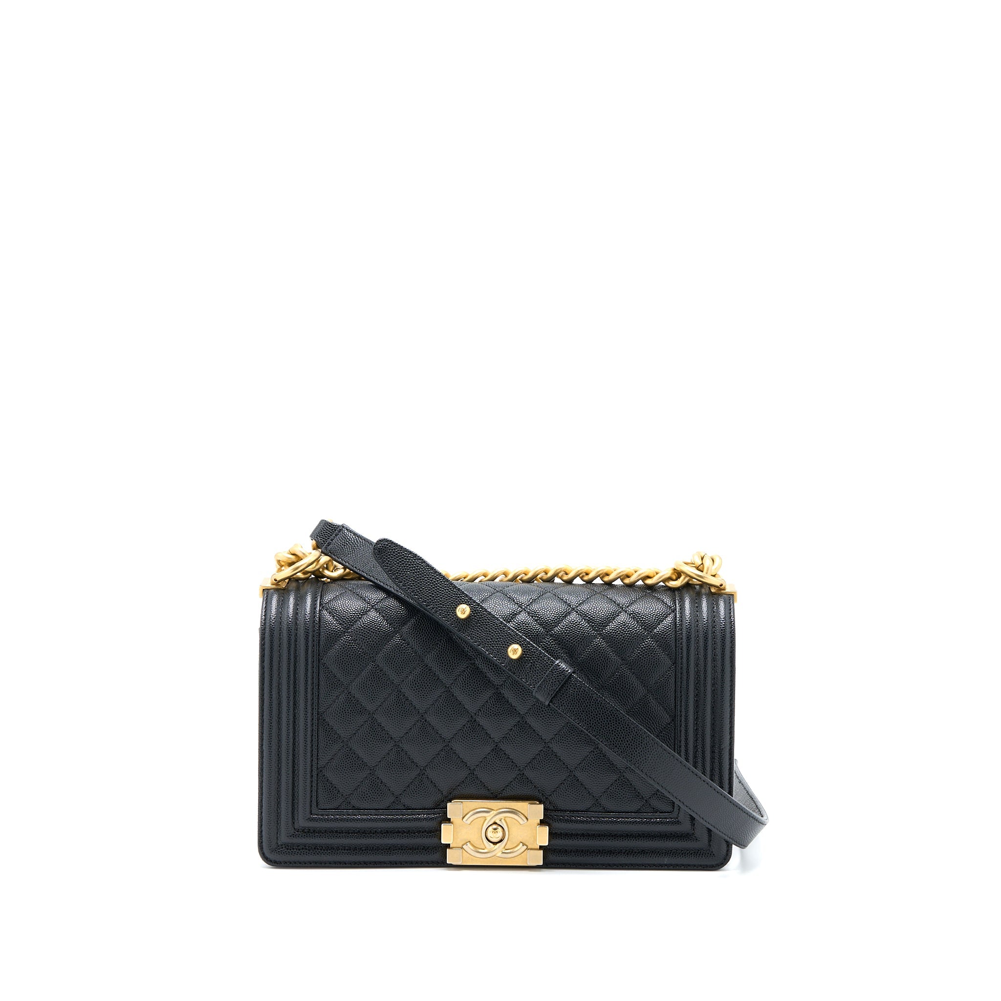 Chanel Medium Boy Bag Caviar Black