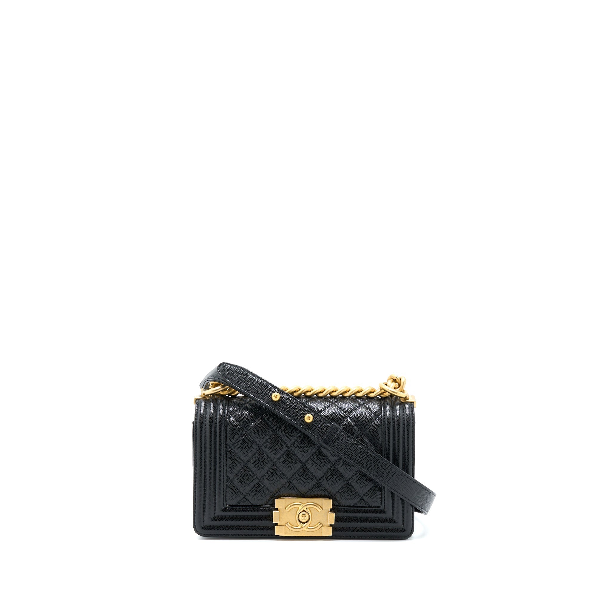Chanel Small Boy Bag Caviar Black