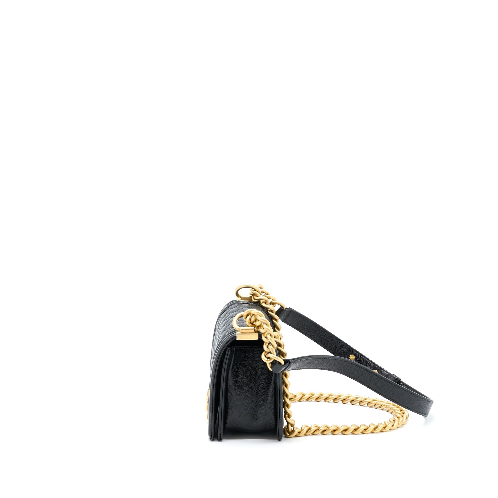 Chanel Small Boy Bag Caviar Black