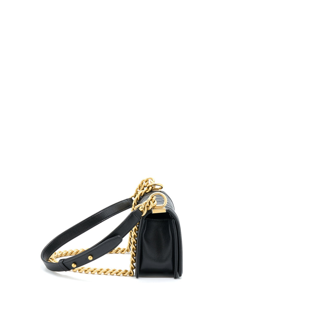 Chanel Small Boy Bag Caviar Black