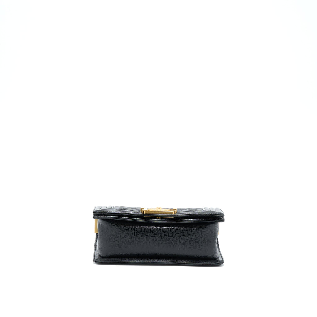 Chanel Small Boy Bag Caviar Black