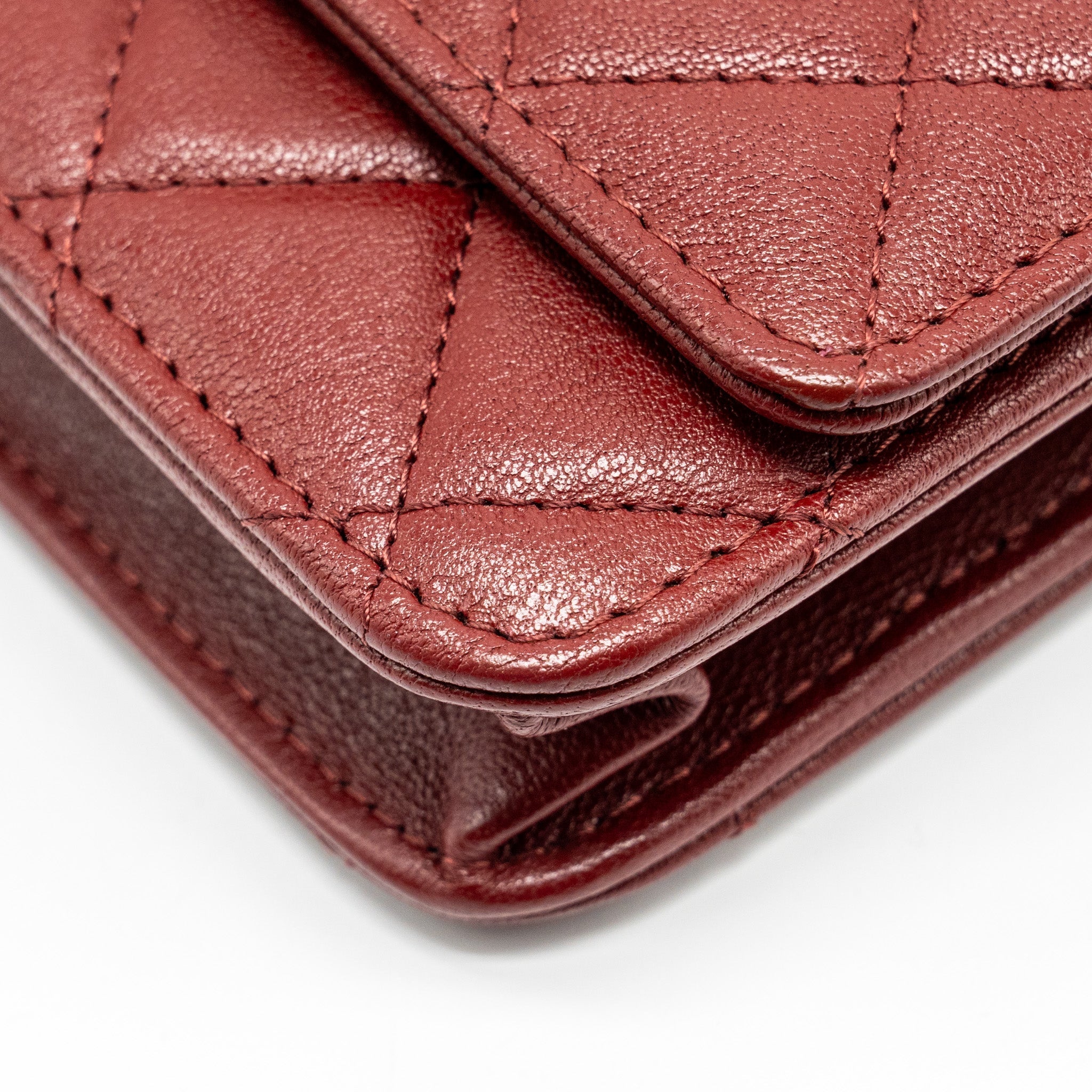 Chanel Wallet on Chain Lambskin Burgundy