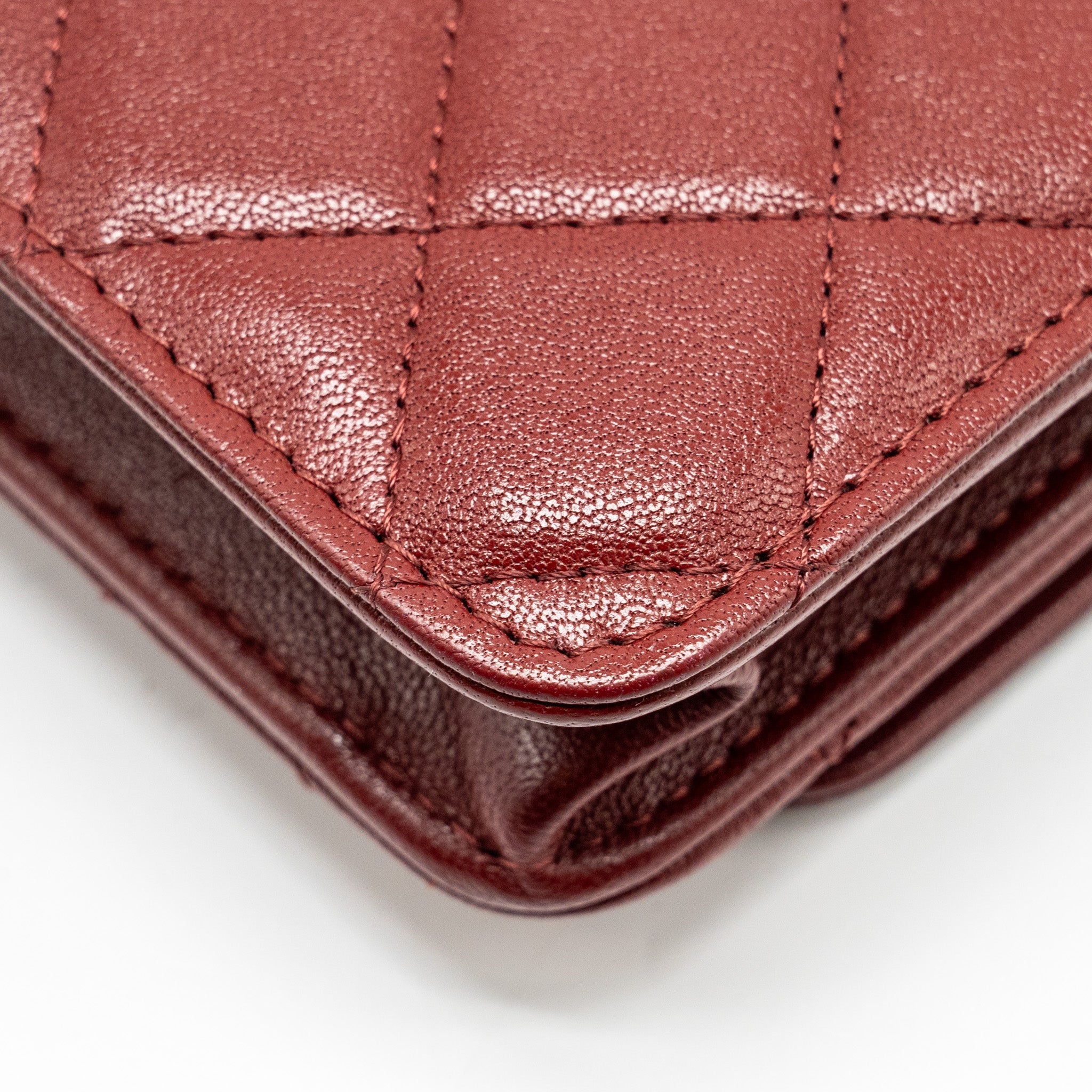 Chanel Wallet on Chain Lambskin Burgundy